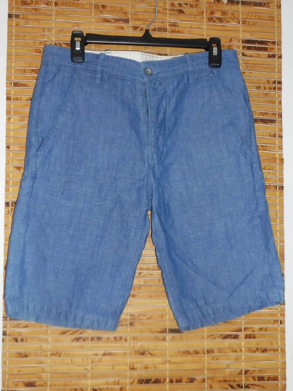 Men's Levi's Shorts Blue Chambray Flat Front Button Fly Shorts *Tag Size: W30